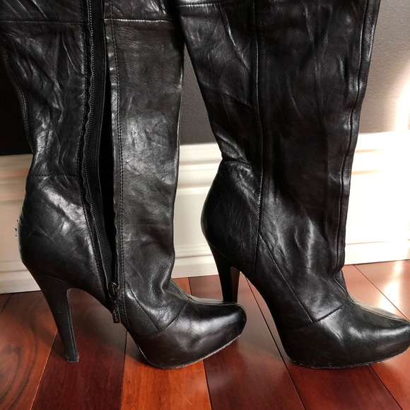 Authentic Leather Knee High Boots - Picture 6 of 7